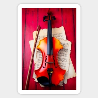 Beautiful Baroque Violin Sticker